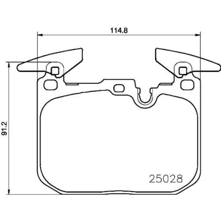 Pagid Brakes Disc Pad, 355023141 355023141